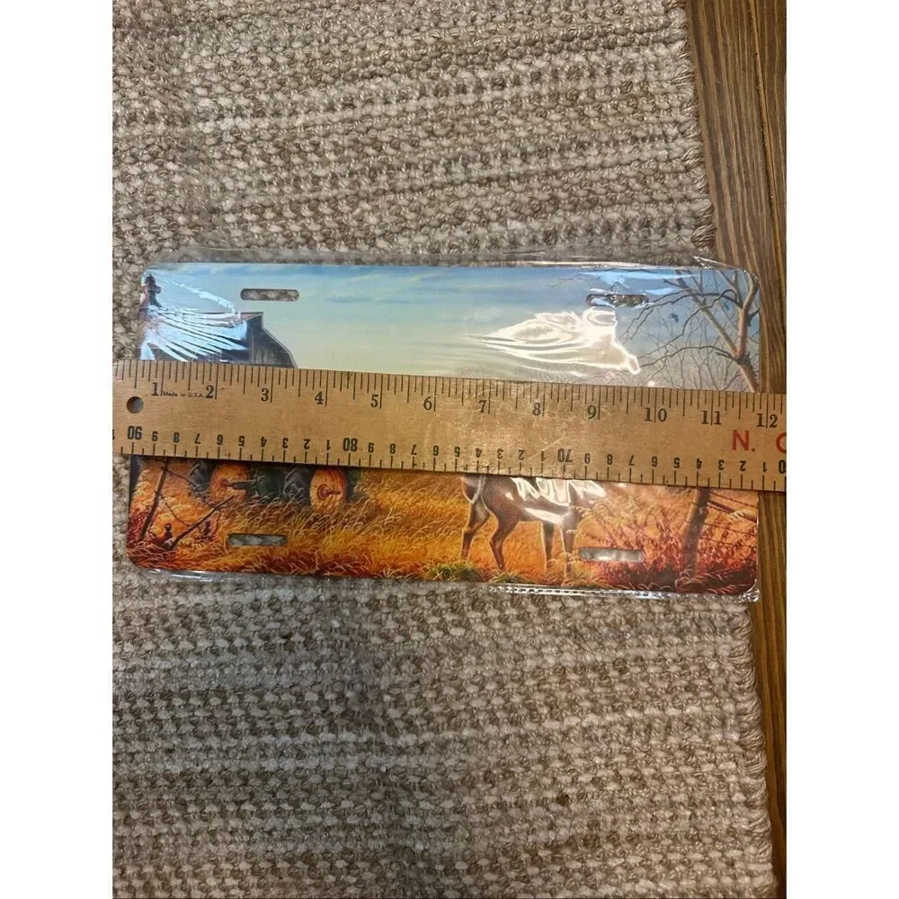 Tractor deer farm Novelty License Plate 6 x12 New